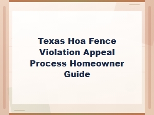 How to Appeal a Fence Violation From Your Hoa